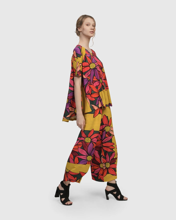 Marigold Trapeze Top, Bouquet