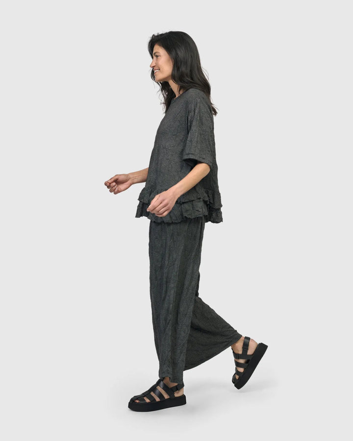Network Ruffle Tee, Stripes