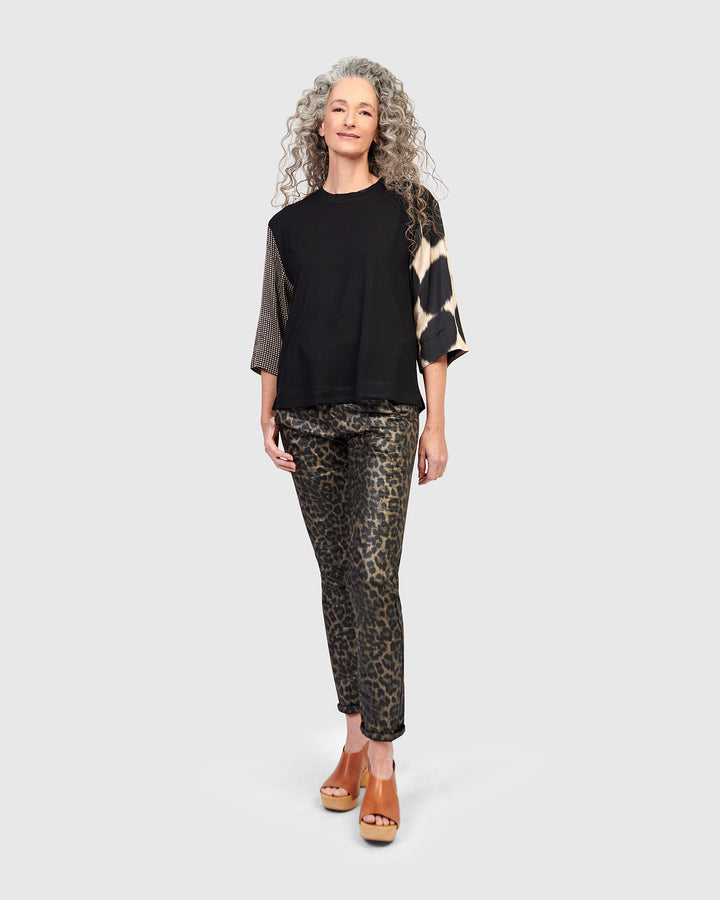 Animal Iconic Stretch Jeans, Brown Leopard