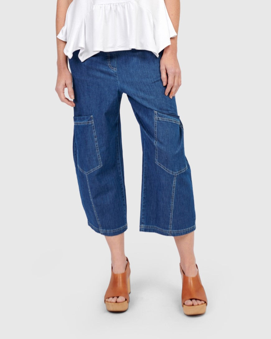 Palma Capri Pants, Denim – Alembika U.S.