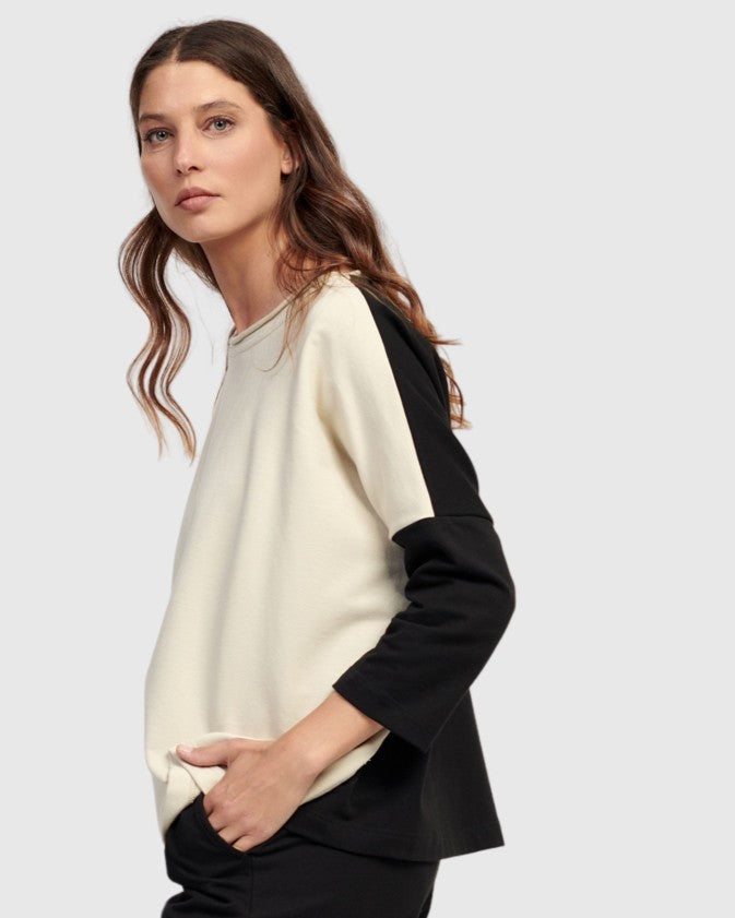 Lena Pullover Top, Cream