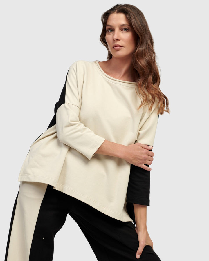Lena Pullover Top, Cream