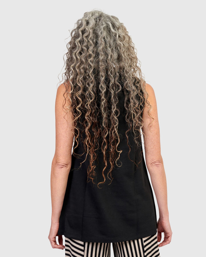 Essential Soft Bistro Top, Black
