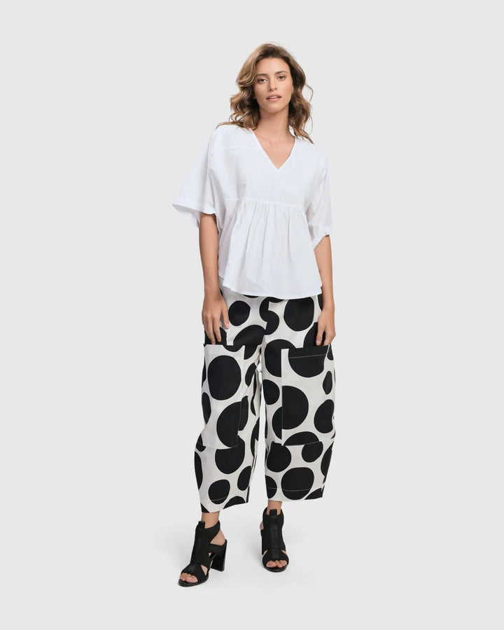 Urban Sophisticate Butterfly Blouse, White