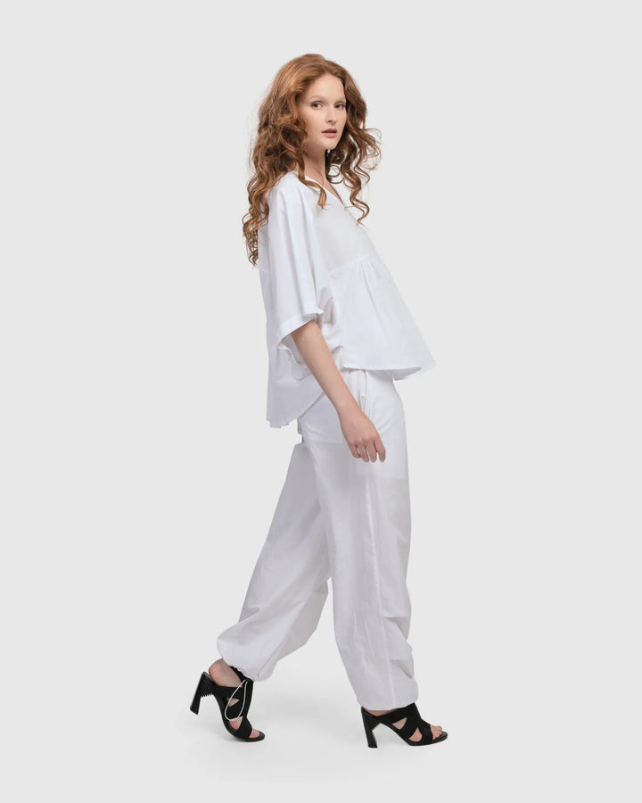 Urban Sophisticate Butterfly Blouse, White