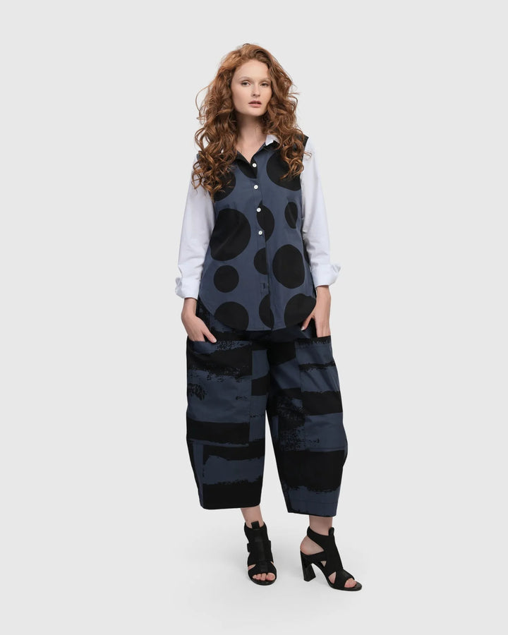 Urban Dots Button Down Shirt, Navy