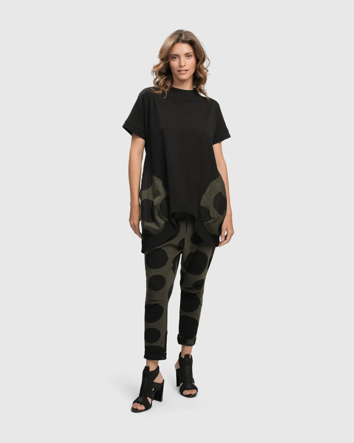 Urban Bells Tunic Top, Khaki