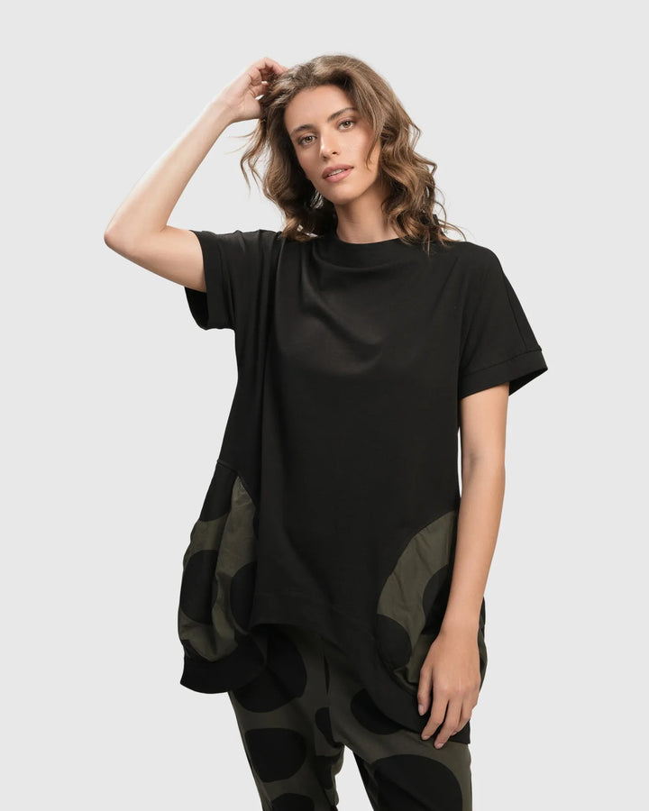 Urban Bells Tunic Top, Khaki