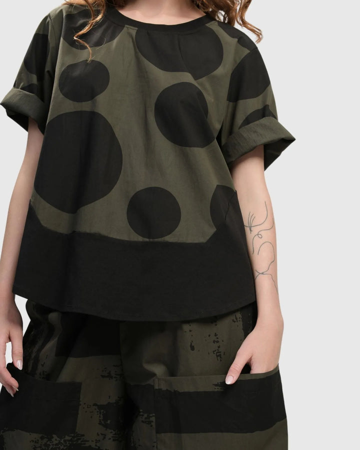 Urban Miyazaki Dots Tee, Khaki