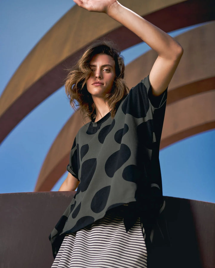 Urban Kiki  Relaxed Top, Khaki