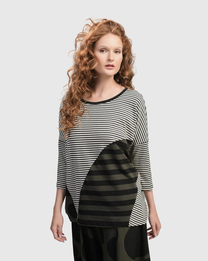 Urban Twister Top, Stripes