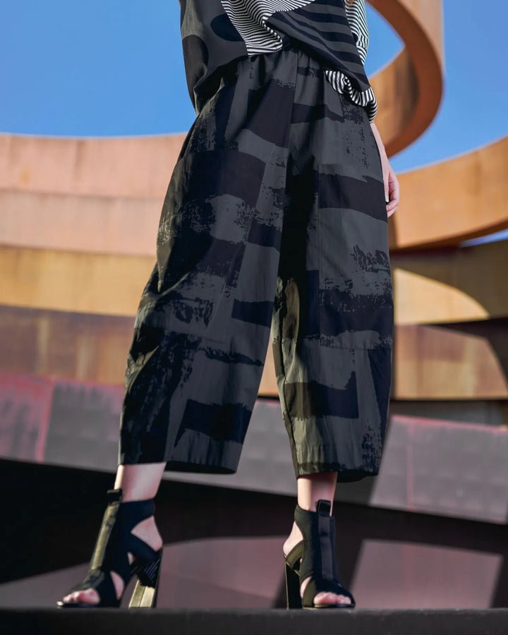 Urban Origami Barrel Pants, Khaki