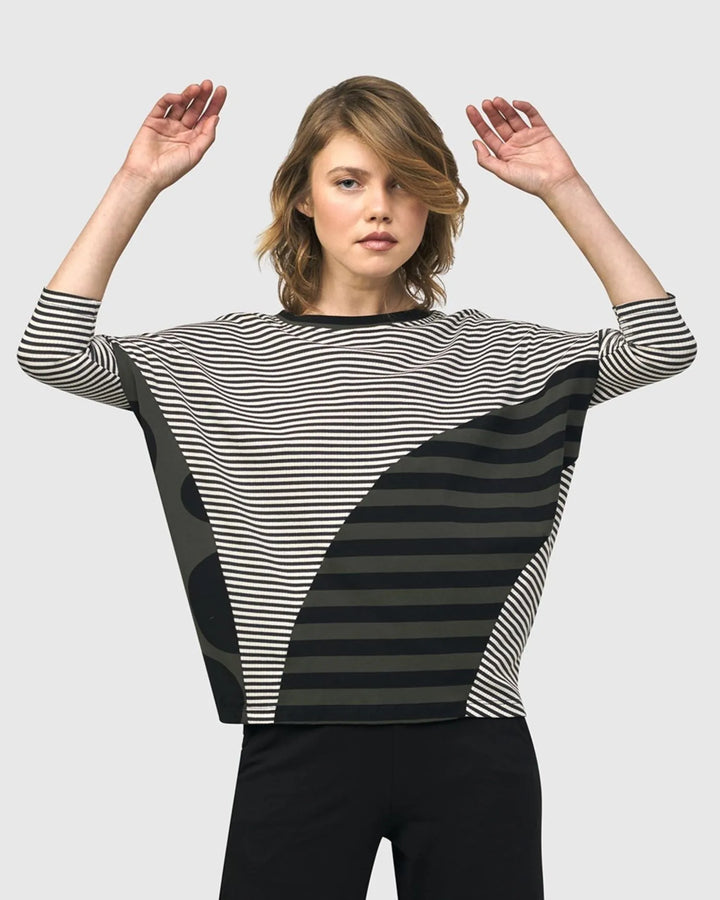 Urban Twister Top, Stripes
