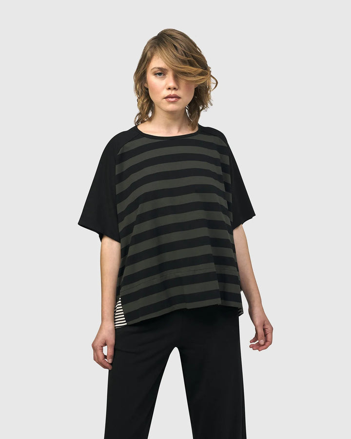 Urban Splice Boxy Tee, Stripes