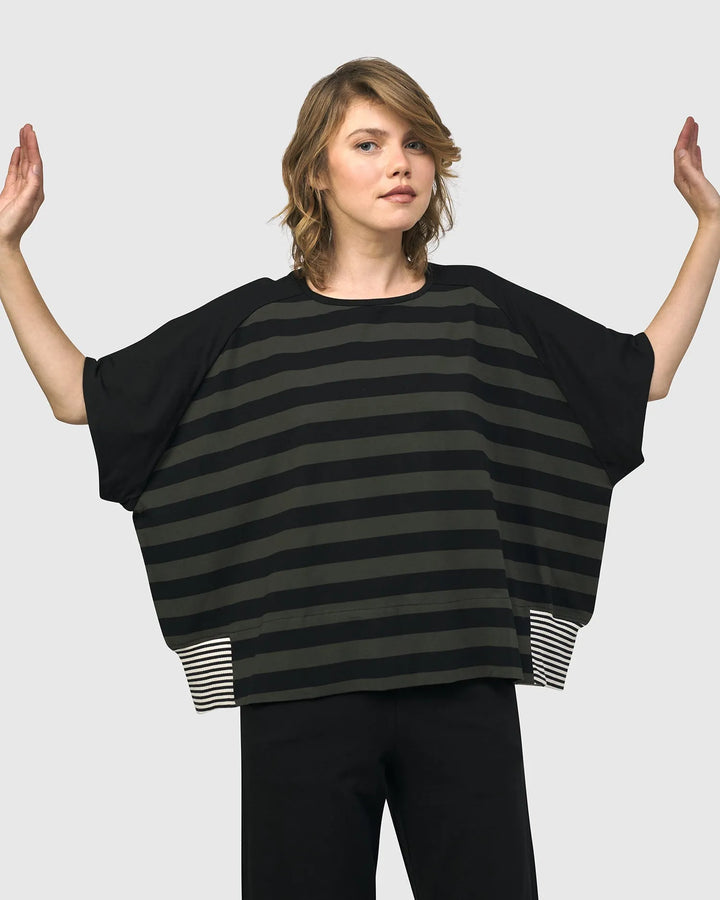 Urban Splice Boxy Tee, Stripes