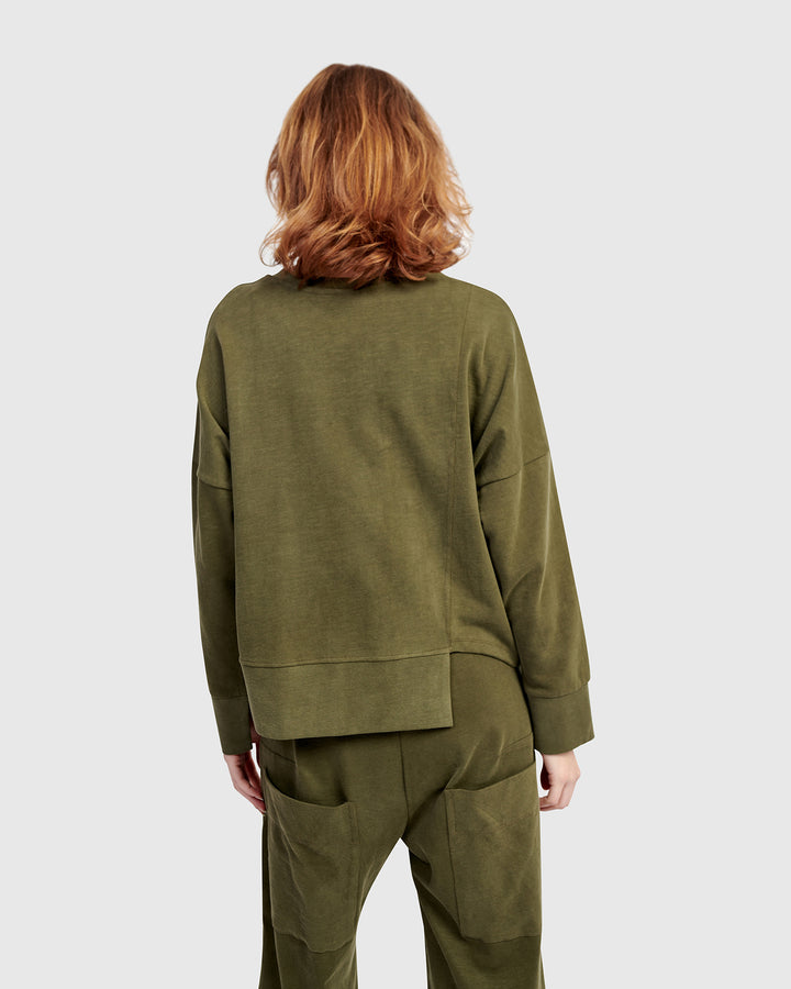 Urban Sirocco Crewneck Top, Olive