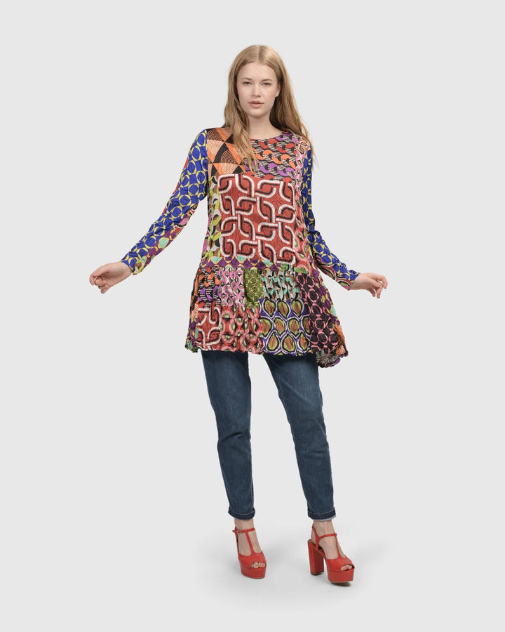 Lucy Kaleidoscope Tunic Top
