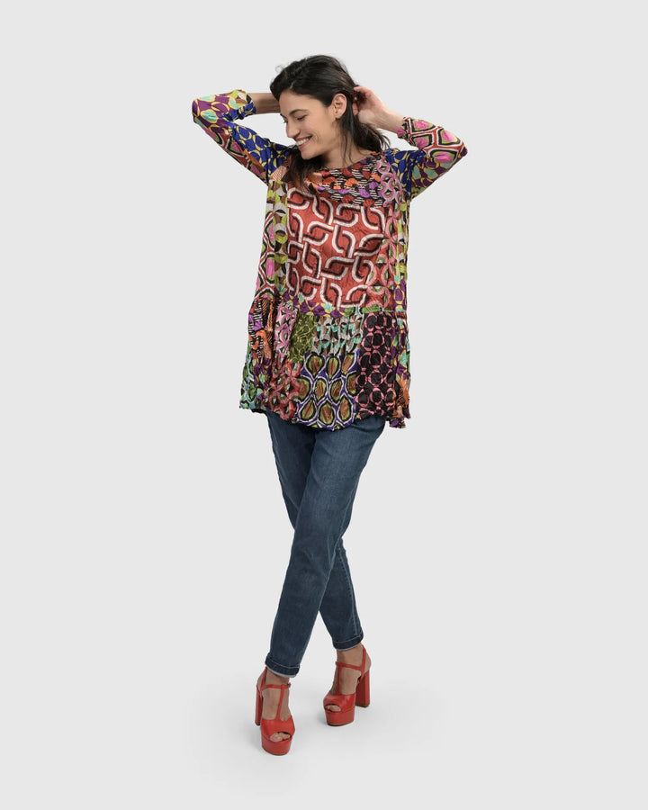 Lucy Kaleidoscope Tunic Top