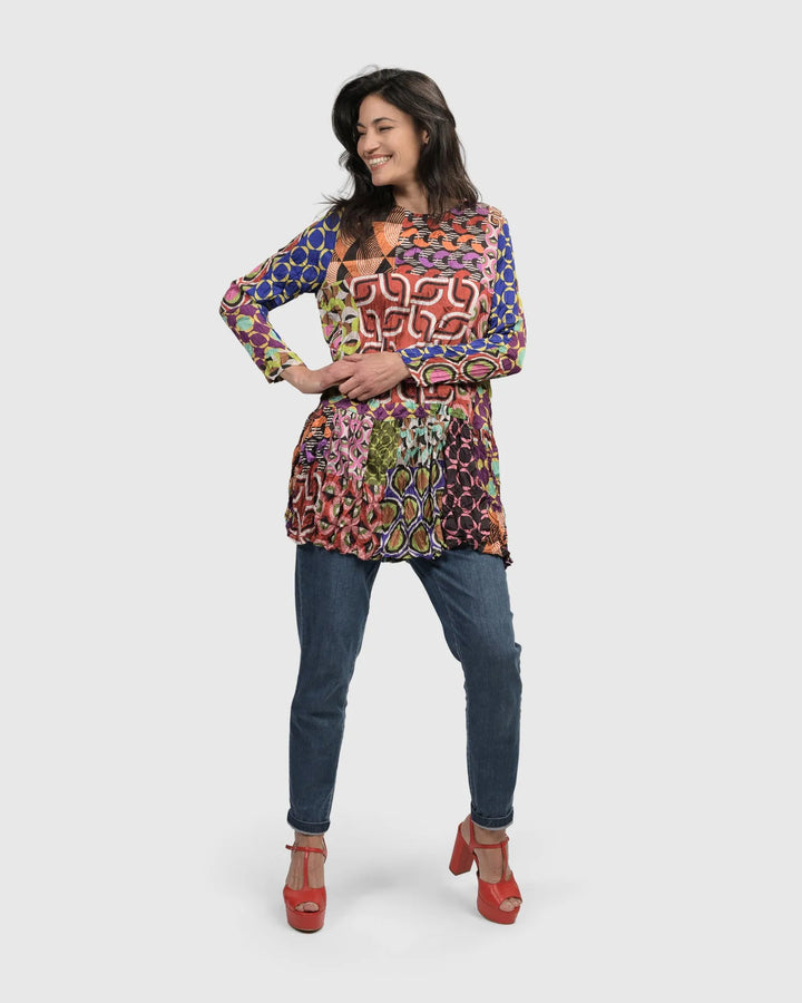 Lucy Kaleidoscope Tunic Top