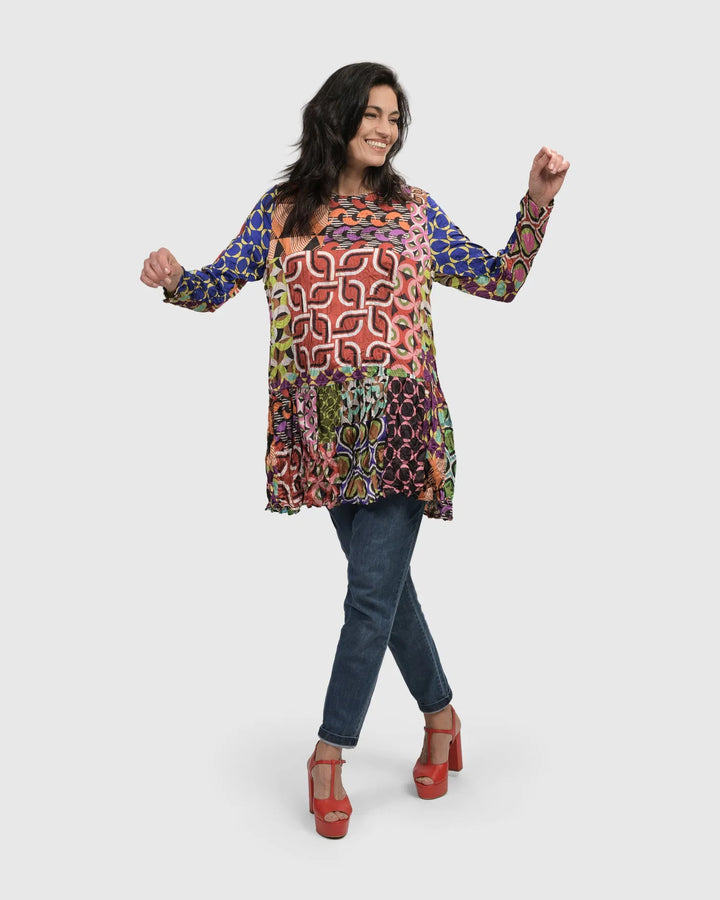 Lucy Kaleidoscope Tunic Top