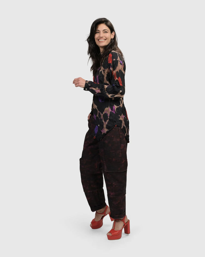 Cosmopolitan Button Down Shirt, Violet