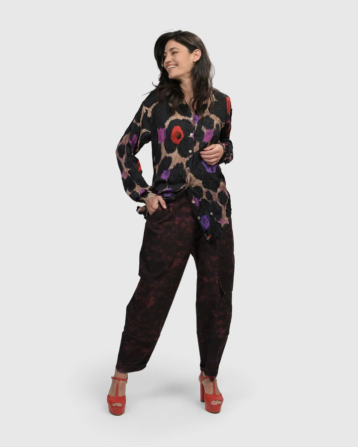 Cosmopolitan Button Down Shirt, Violet