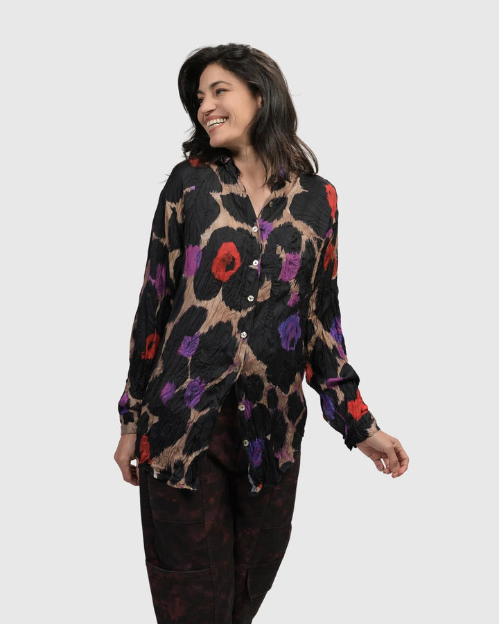 Cosmopolitan Button Down Shirt, Violet
