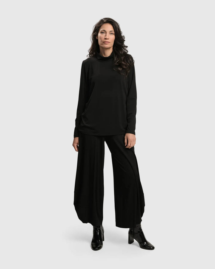 Essential Ultimate Turtleneck Top, Black
