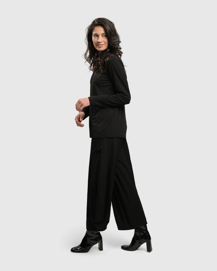 Essential Ultimate Turtleneck Top, Black