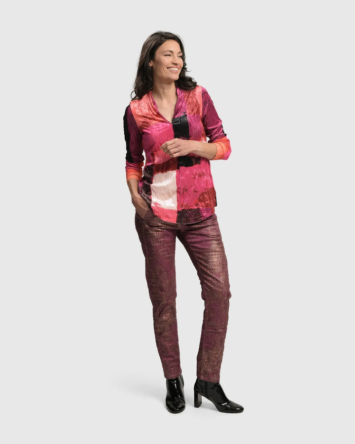Iconic Stretch Jeans Desires, Magenta