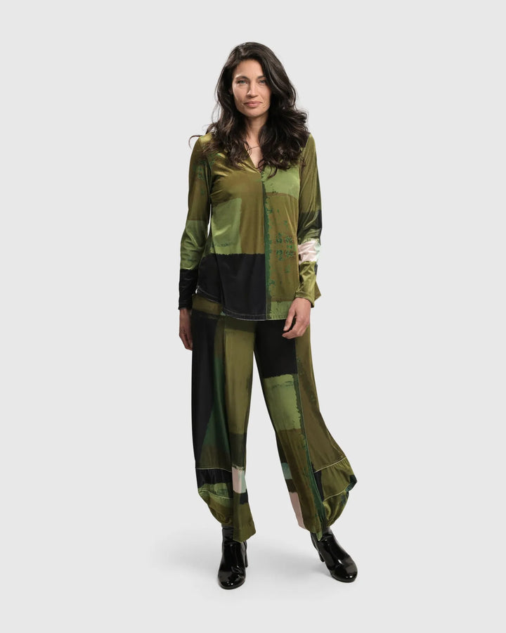 Al Fresco V Neck Pullover, Olive
