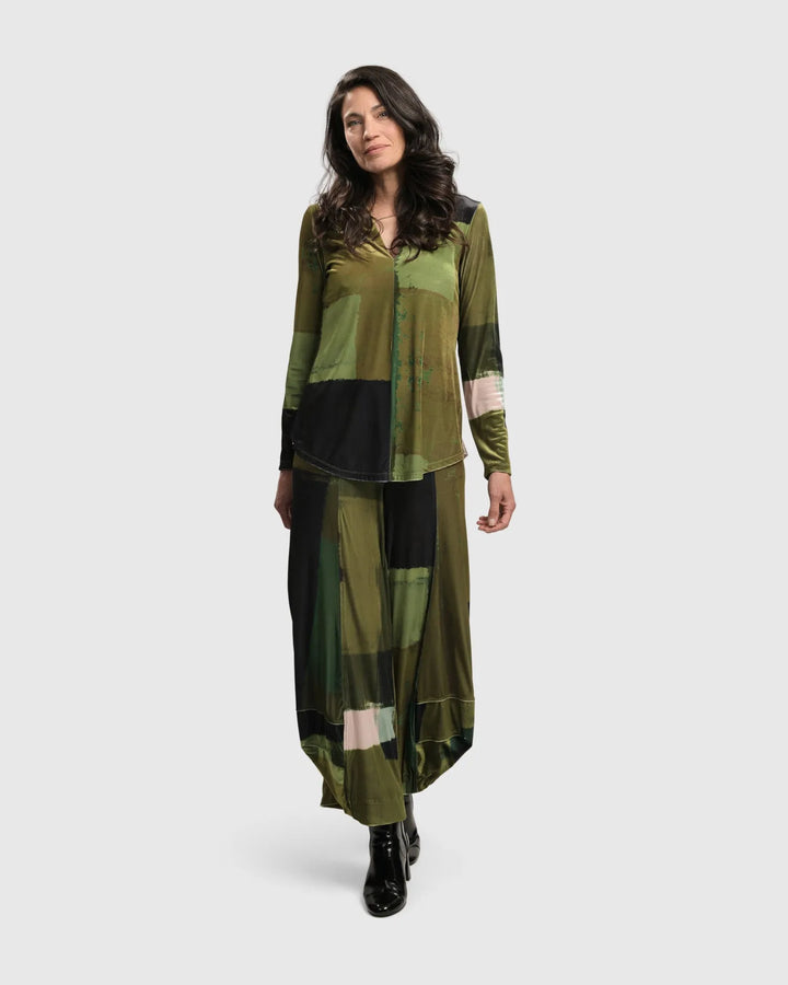 Al Fresco V Neck Pullover, Olive