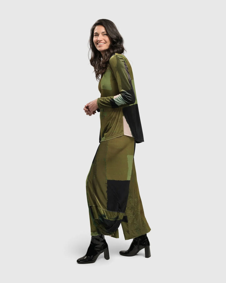 Al Fresco V Neck Pullover, Olive