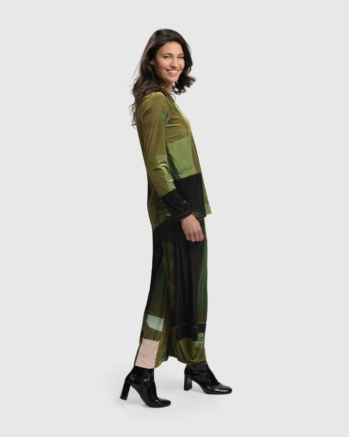 Al Fresco V Neck Pullover, Olive