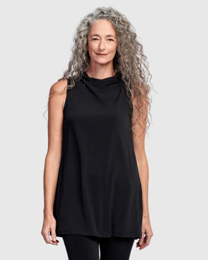 Essential Slinky Bistro Top, Black