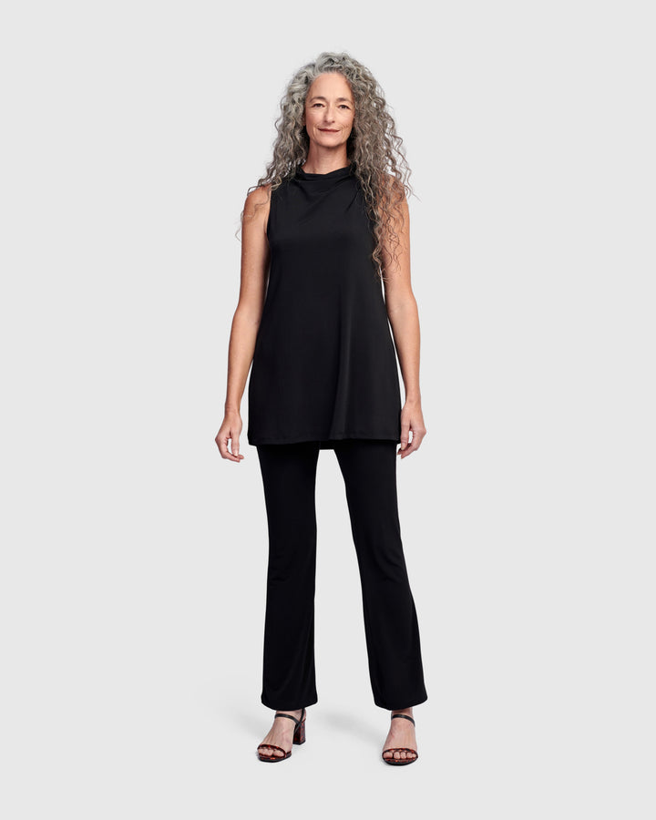 Essential Kick Flare Pants, Black