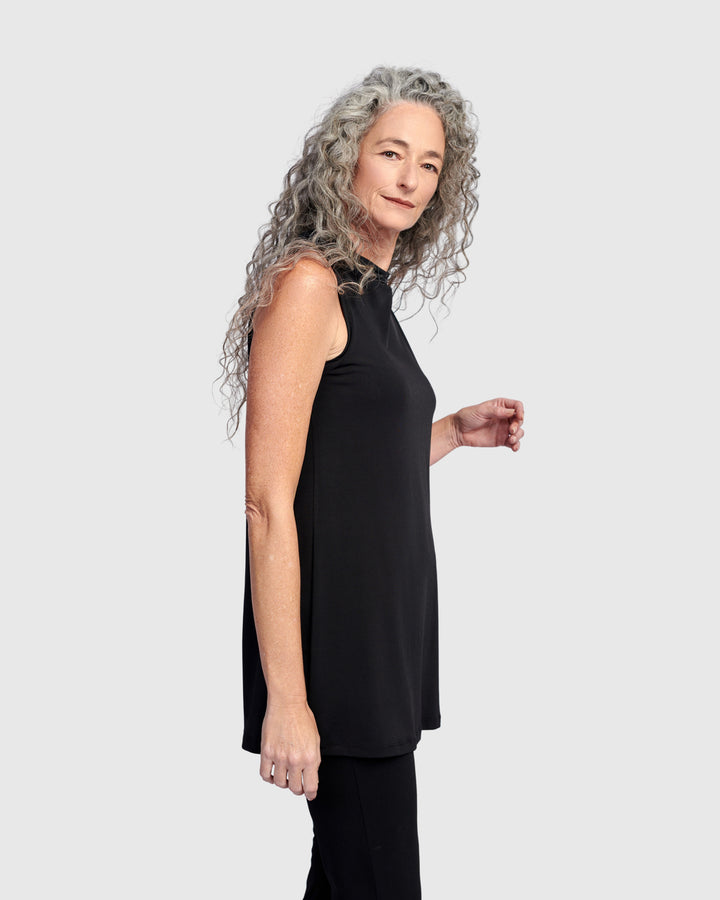 Essential Slinky Bistro Top, Black