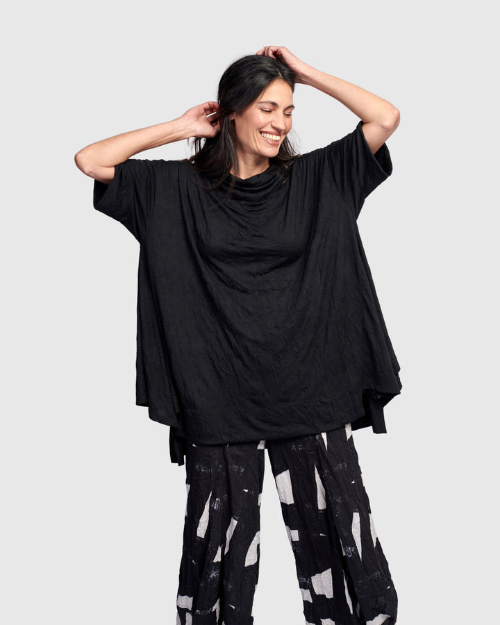 Nightline Trapeze Top, Black