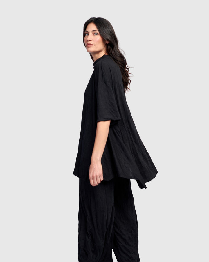Nightline Trapeze Top, Black