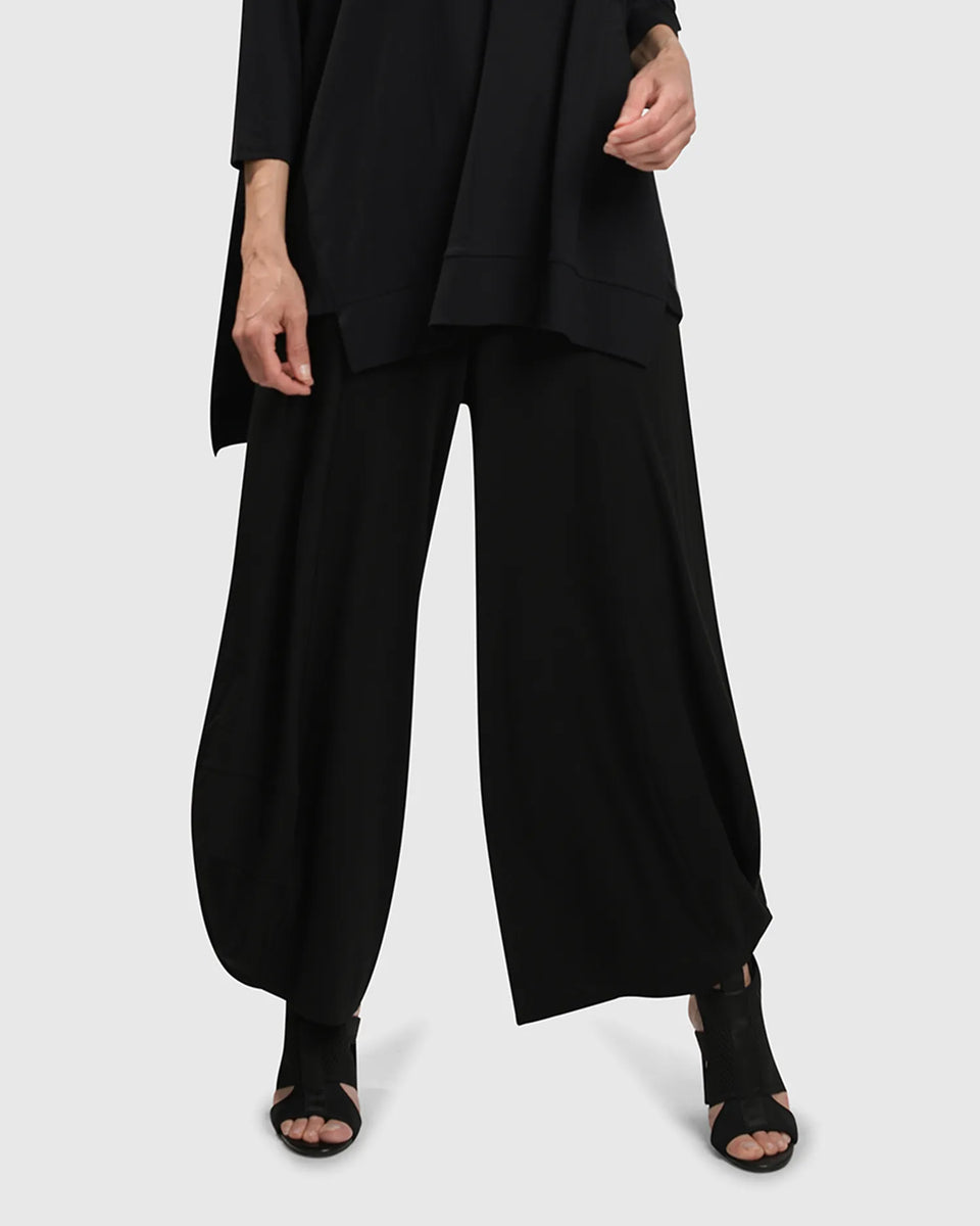 Pucker Dot Punto Pants, Black