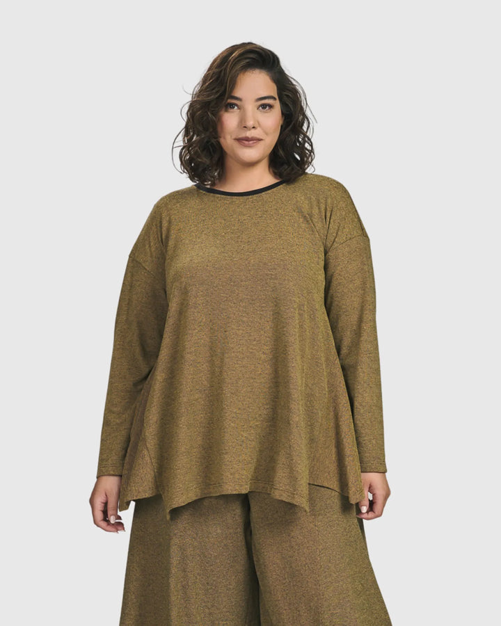 Essential Flared Top, Honey
