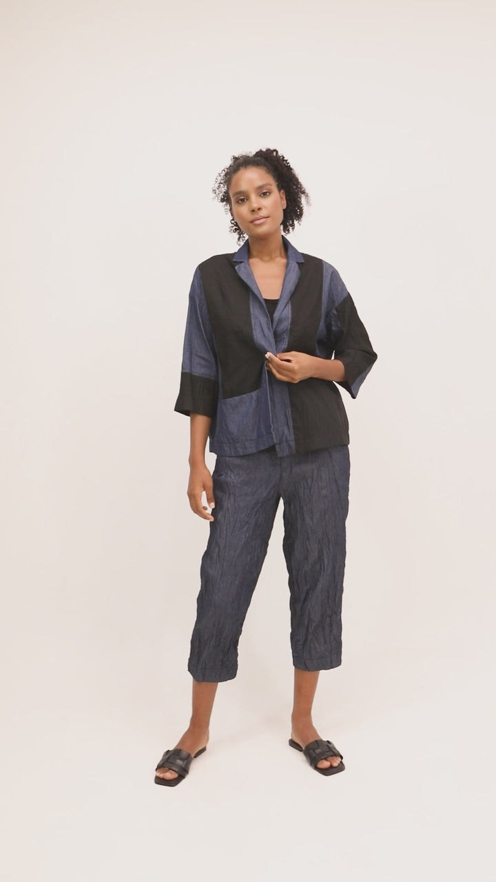 Ozai N Ku Corfu Barrel Leg Pants, Denim