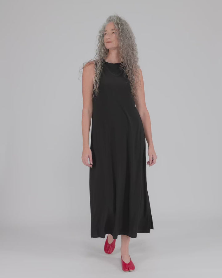 Essential Column Dress, Black