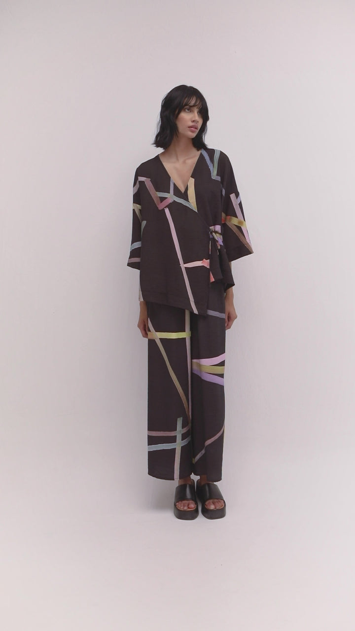 Ozai N Ku Lounge Pants, Trip Black