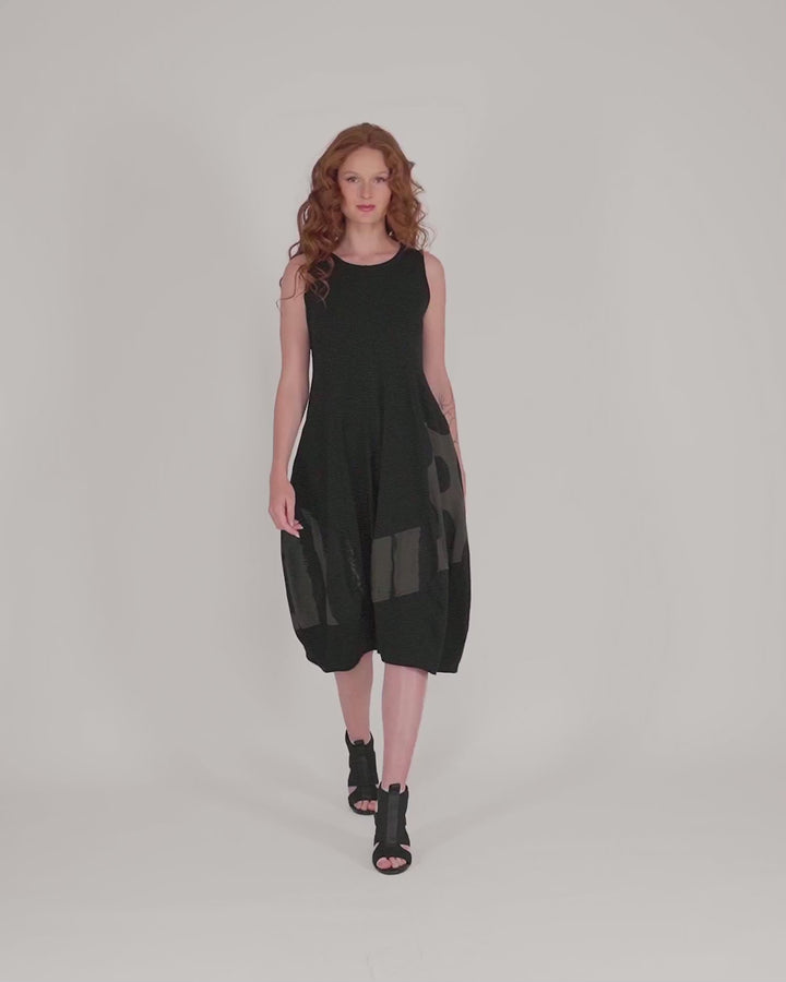 Urban Sleeveless Cocoon Dress, Khaki