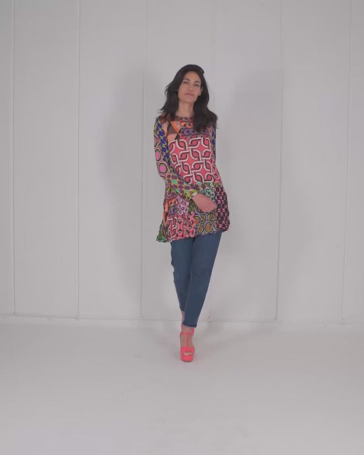 Lucy Kaleidoscope Tunic Top