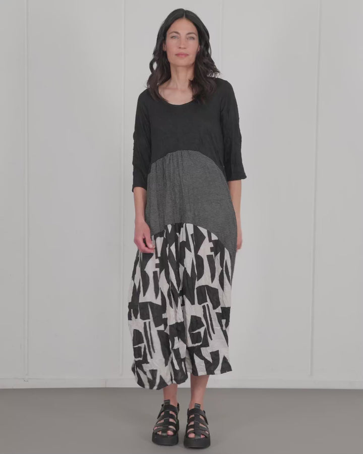 Inkjet Maxi Dress, Mono