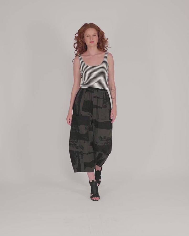 Urban Origami Barrel Pants, Khaki