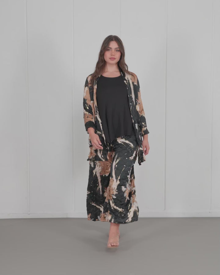 Ristretto Wide Leg Pants, Shimmer