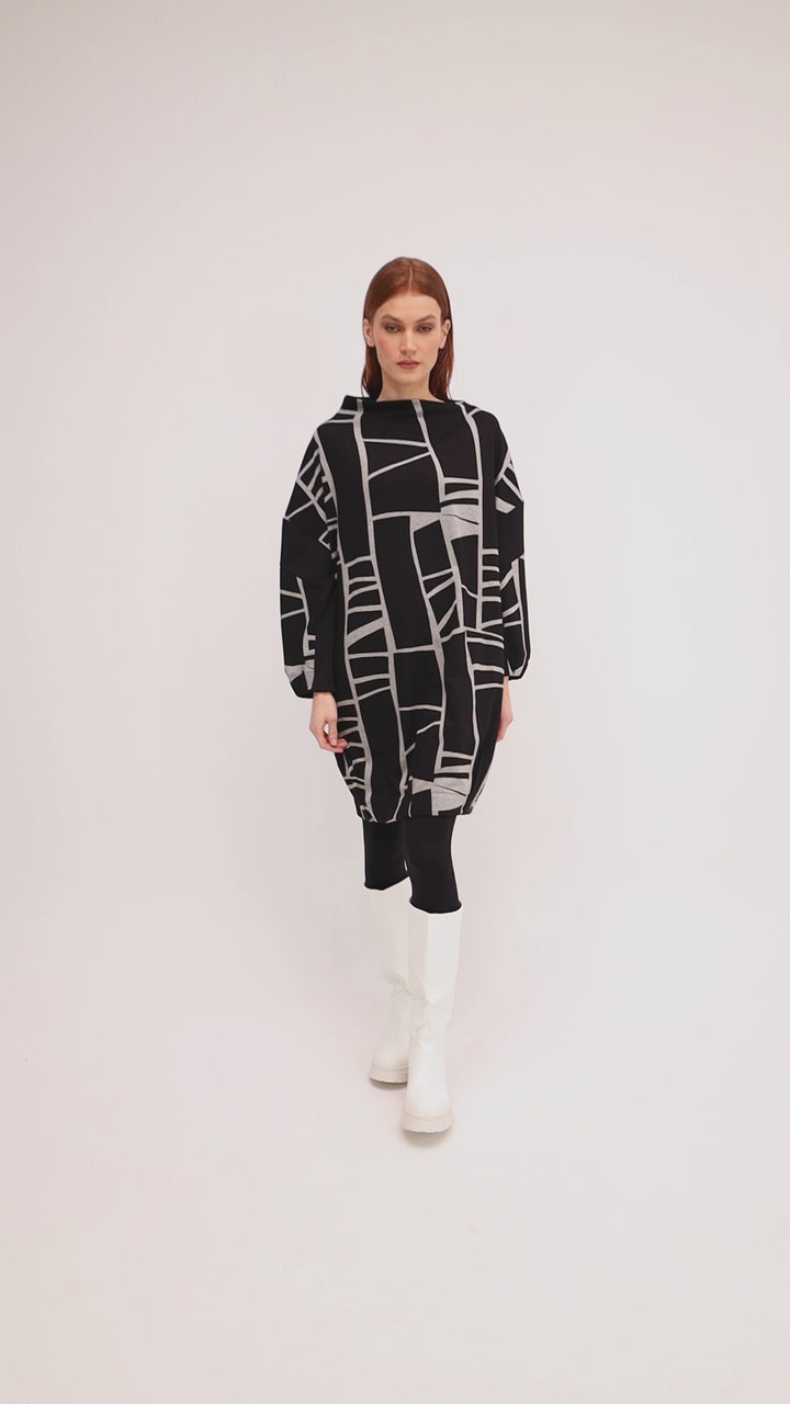 Ozai N Ku Nocturne Mini Dress , Piano